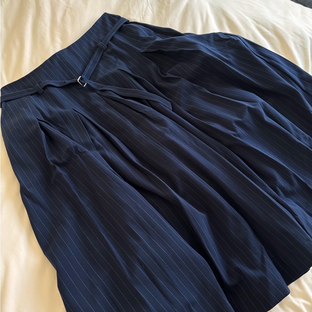 Elegant Navy A-Line Skirt